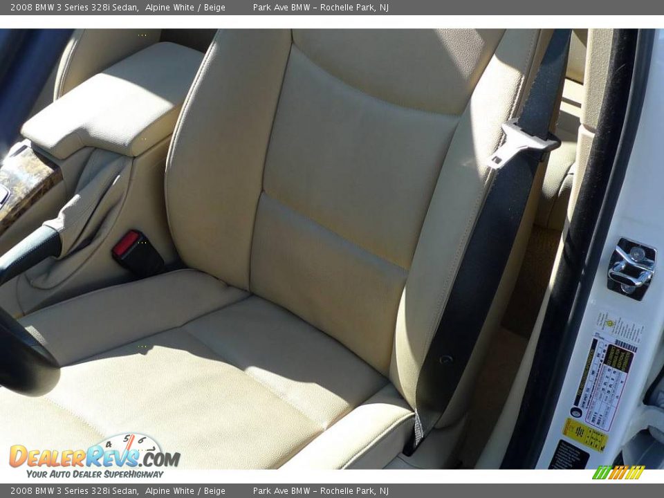 2008 BMW 3 Series 328i Sedan Alpine White / Beige Photo #16