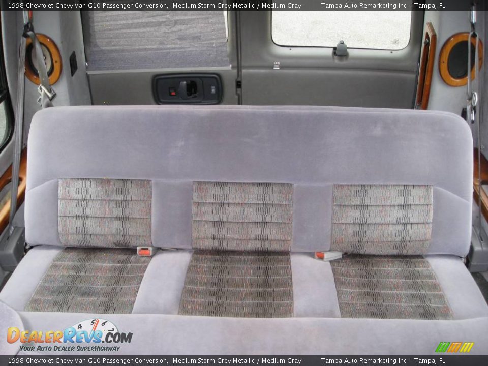 1998 Chevrolet Chevy Van G10 Passenger Conversion Medium Storm Grey Metallic / Medium Gray Photo #32