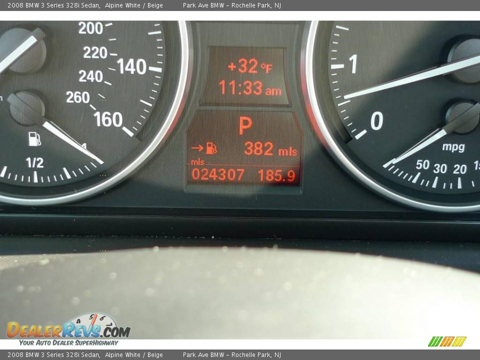2008 BMW 3 Series 328i Sedan Alpine White / Beige Photo #31