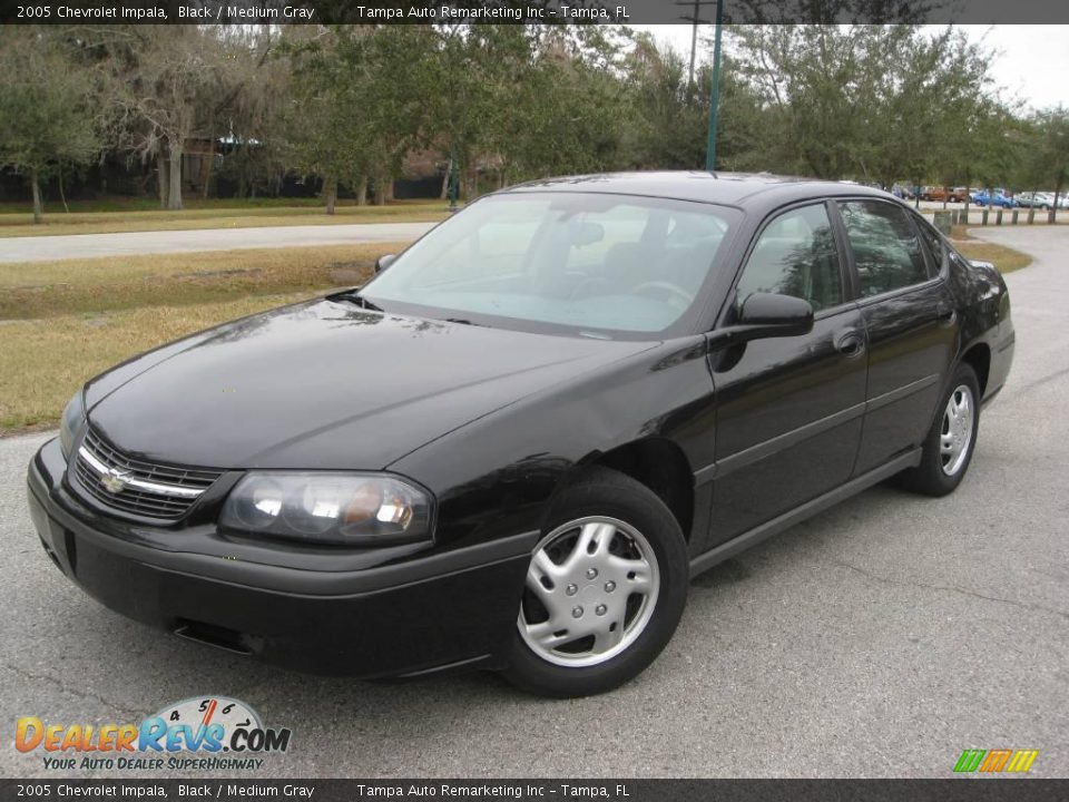 2005 Chevrolet Impala Black / Medium Gray Photo #6