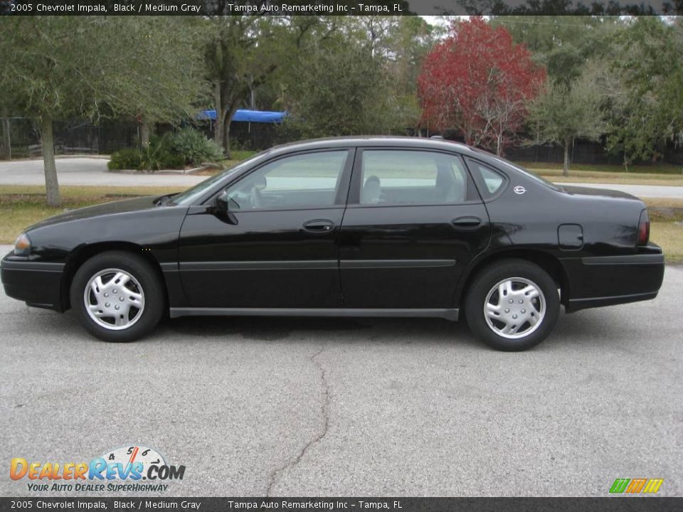 2005 Chevrolet Impala Black / Medium Gray Photo #7