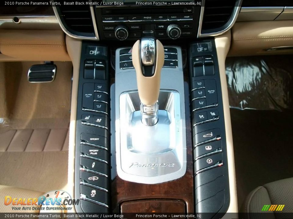 2010 Porsche Panamera Turbo Basalt Black Metallic / Luxor Beige Photo #20