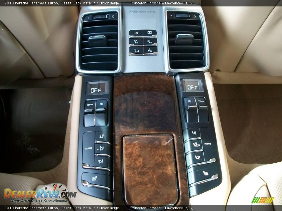 2010 Porsche Panamera Turbo Basalt Black Metallic / Luxor Beige Photo #26