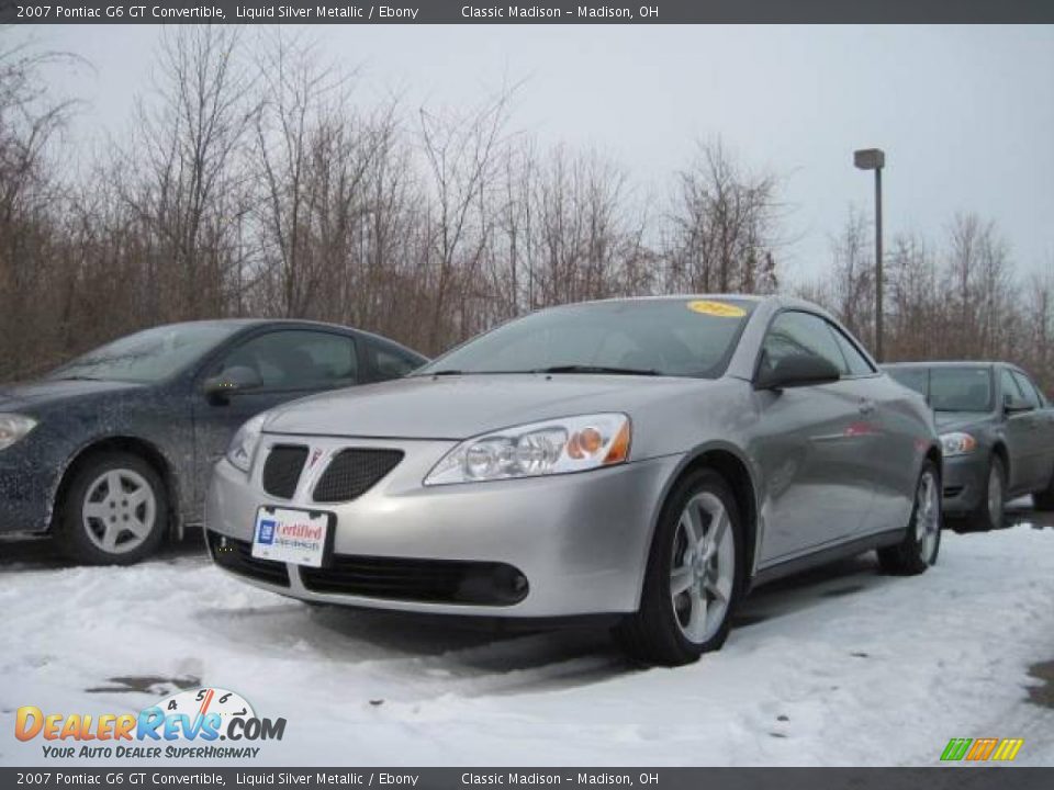 2007 Pontiac G6 GT Convertible Liquid Silver Metallic / Ebony Photo #1
