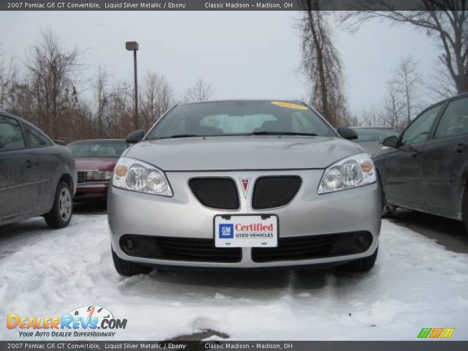 2007 Pontiac G6 GT Convertible Liquid Silver Metallic / Ebony Photo #2