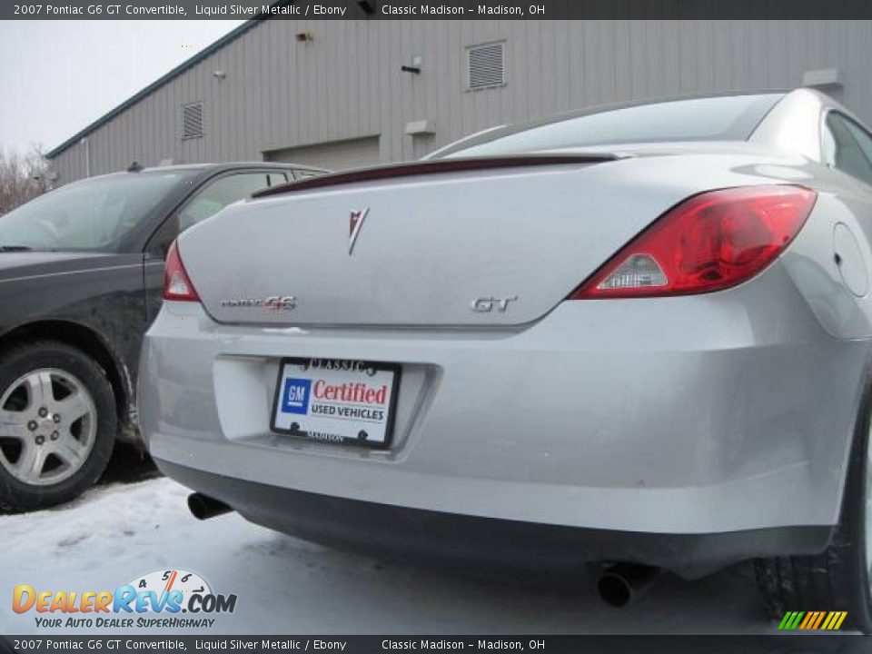 2007 Pontiac G6 GT Convertible Liquid Silver Metallic / Ebony Photo #4