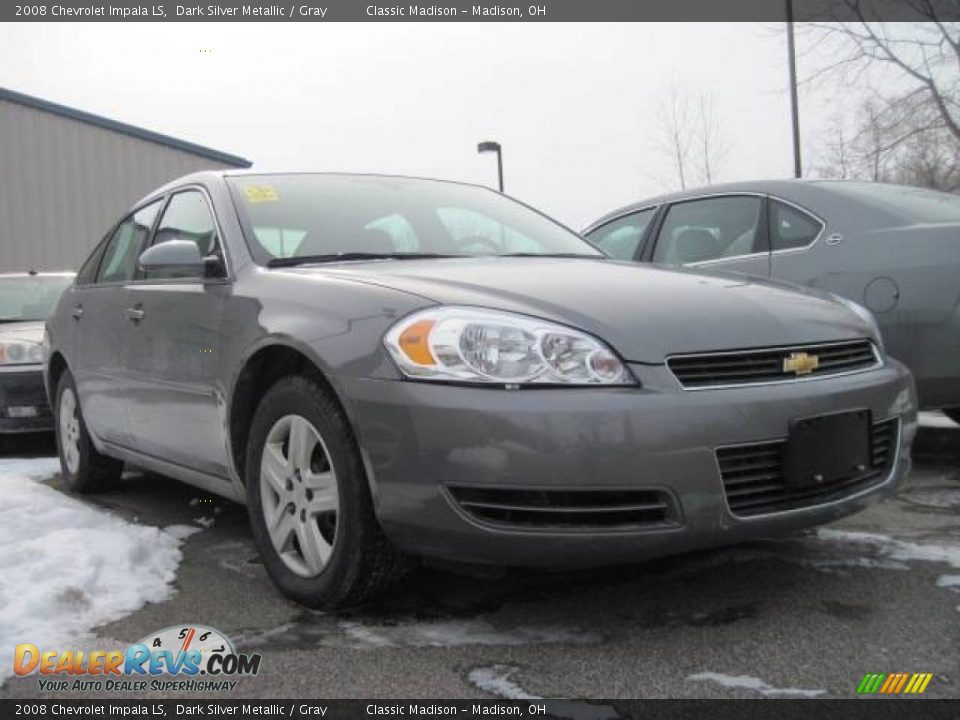 2008 Chevrolet Impala LS Dark Silver Metallic / Gray Photo #2