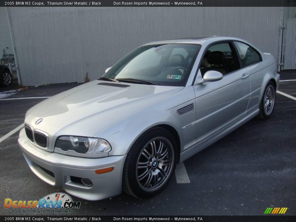2005 BMW M3 Coupe Titanium Silver Metallic / Black Photo #1