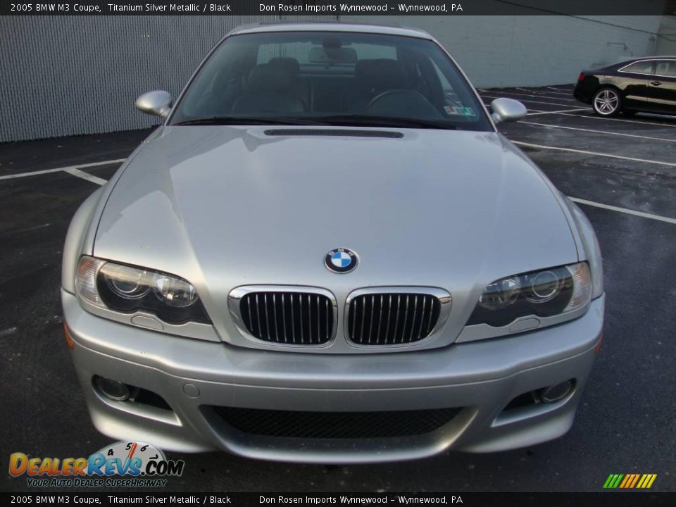 2005 BMW M3 Coupe Titanium Silver Metallic / Black Photo #3