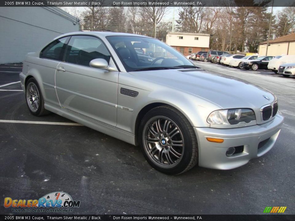 2005 BMW M3 Coupe Titanium Silver Metallic / Black Photo #5