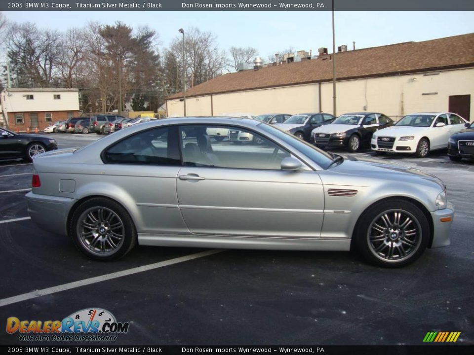 2005 BMW M3 Coupe Titanium Silver Metallic / Black Photo #6