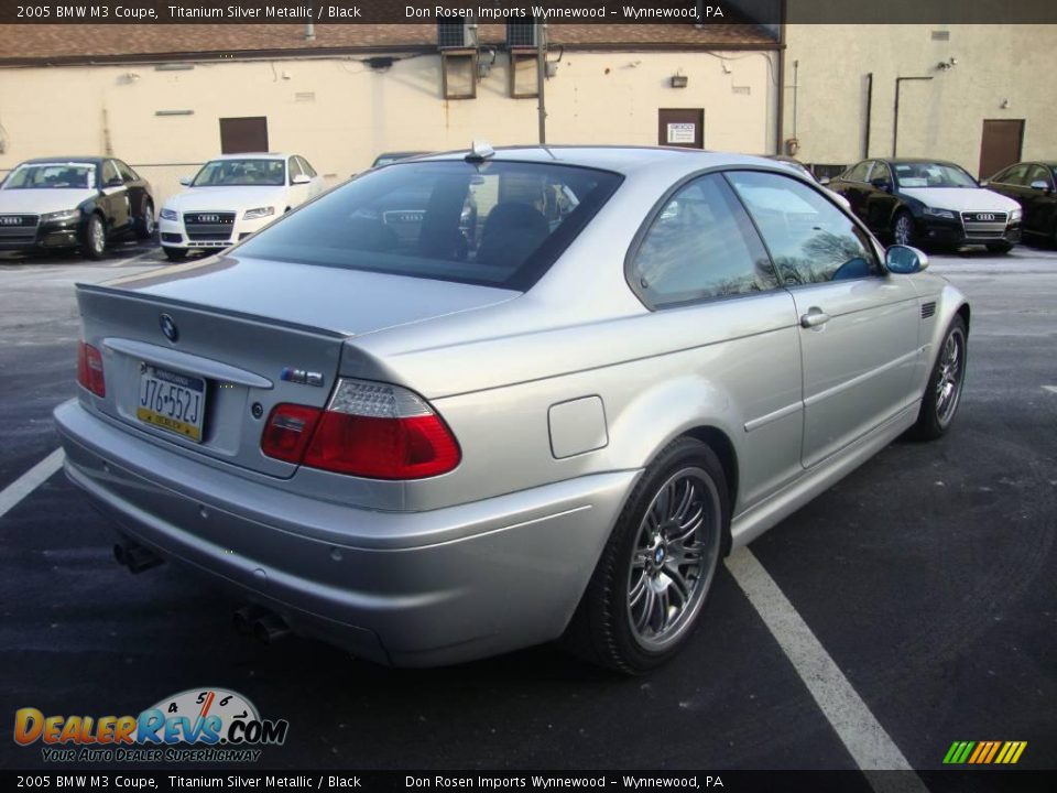 2005 BMW M3 Coupe Titanium Silver Metallic / Black Photo #7