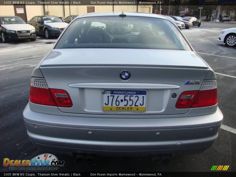 2005 BMW M3 Coupe Titanium Silver Metallic / Black Photo #8