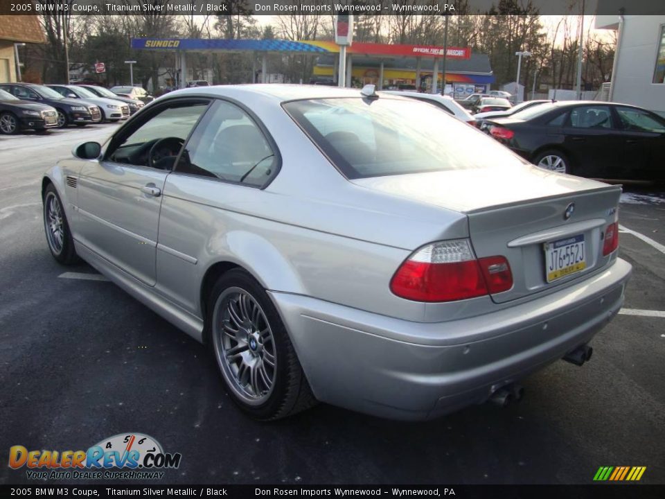 2005 BMW M3 Coupe Titanium Silver Metallic / Black Photo #9