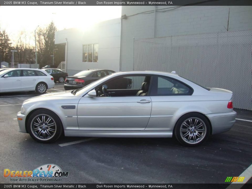2005 BMW M3 Coupe Titanium Silver Metallic / Black Photo #10