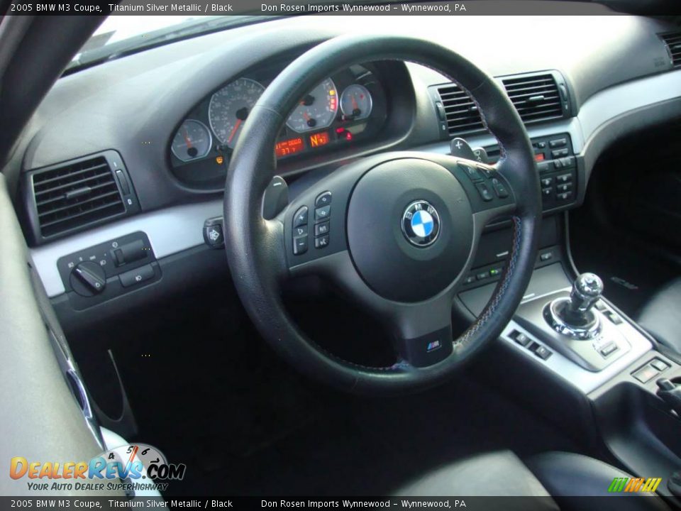 2005 BMW M3 Coupe Titanium Silver Metallic / Black Photo #11
