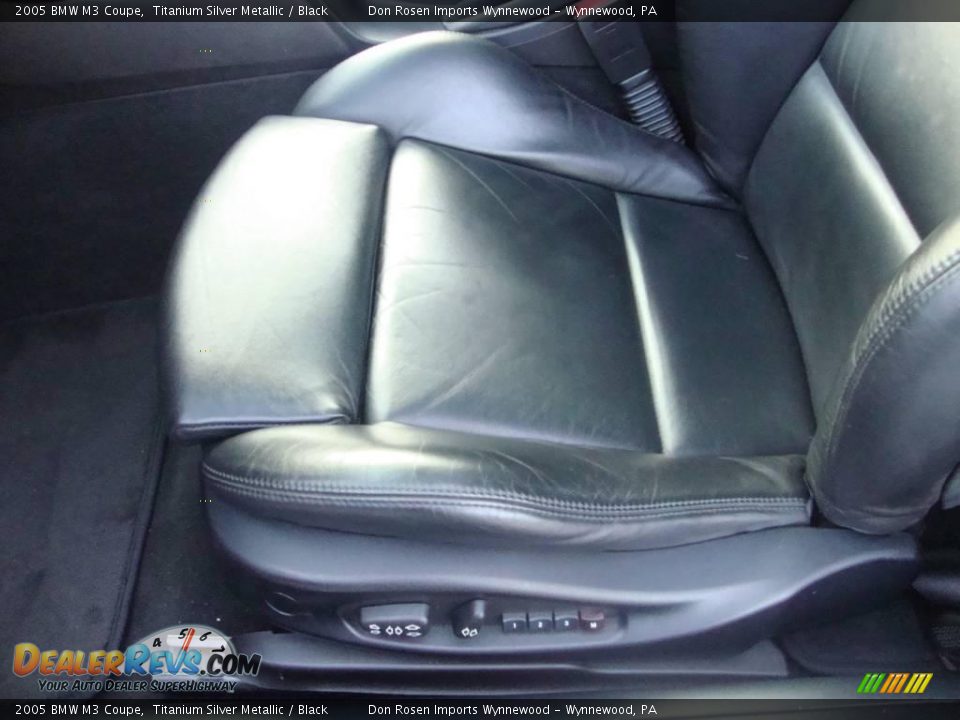 2005 BMW M3 Coupe Titanium Silver Metallic / Black Photo #14