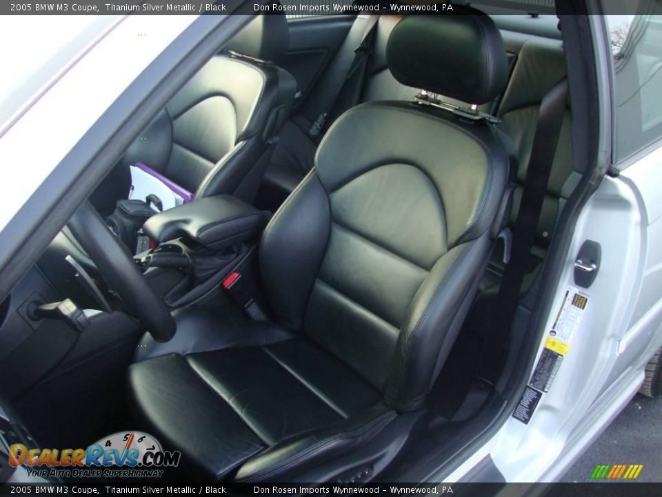 2005 BMW M3 Coupe Titanium Silver Metallic / Black Photo #15