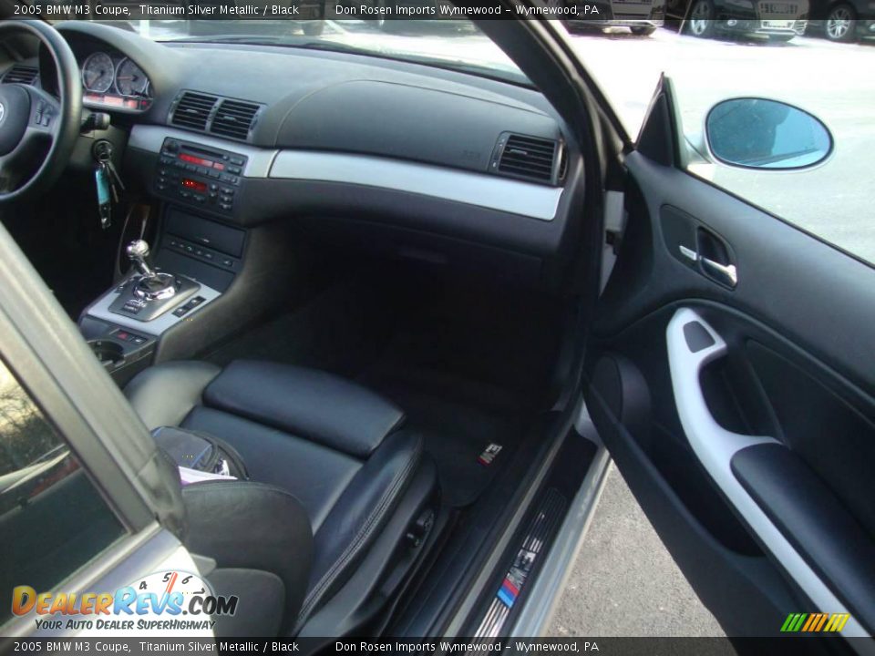 2005 BMW M3 Coupe Titanium Silver Metallic / Black Photo #16