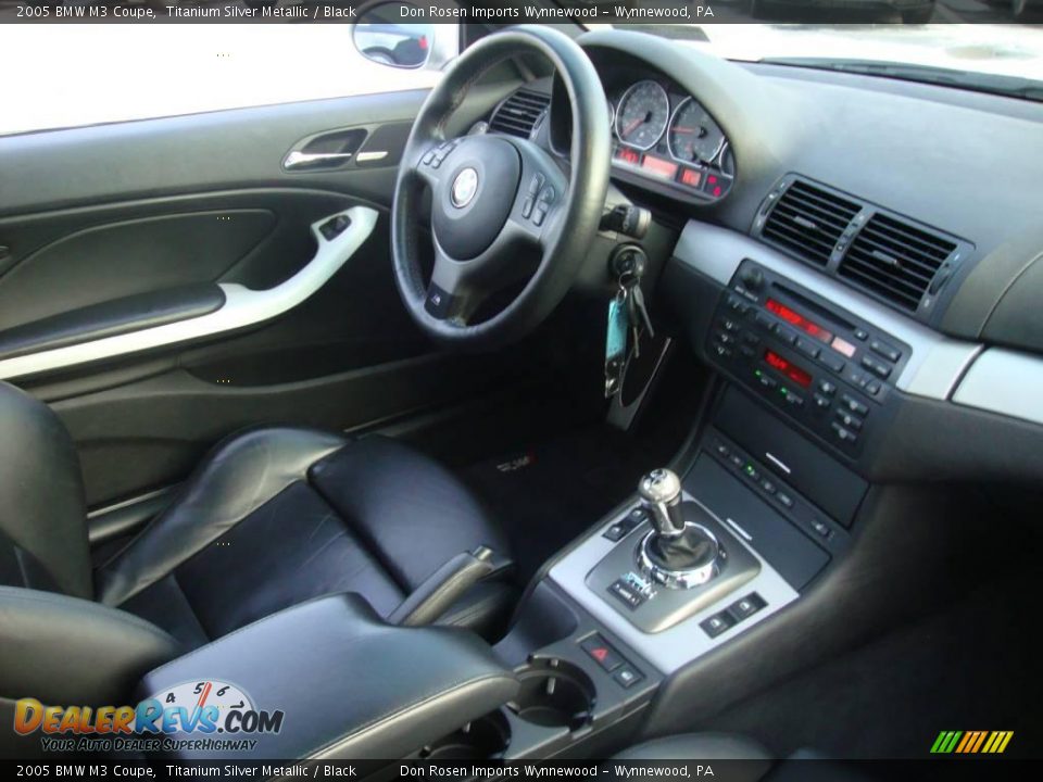 2005 BMW M3 Coupe Titanium Silver Metallic / Black Photo #17