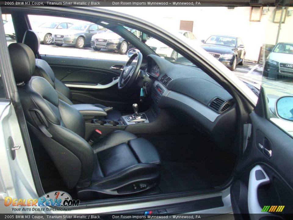 2005 BMW M3 Coupe Titanium Silver Metallic / Black Photo #18