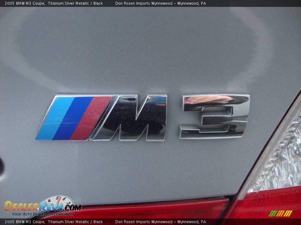 2005 BMW M3 Coupe Titanium Silver Metallic / Black Photo #24