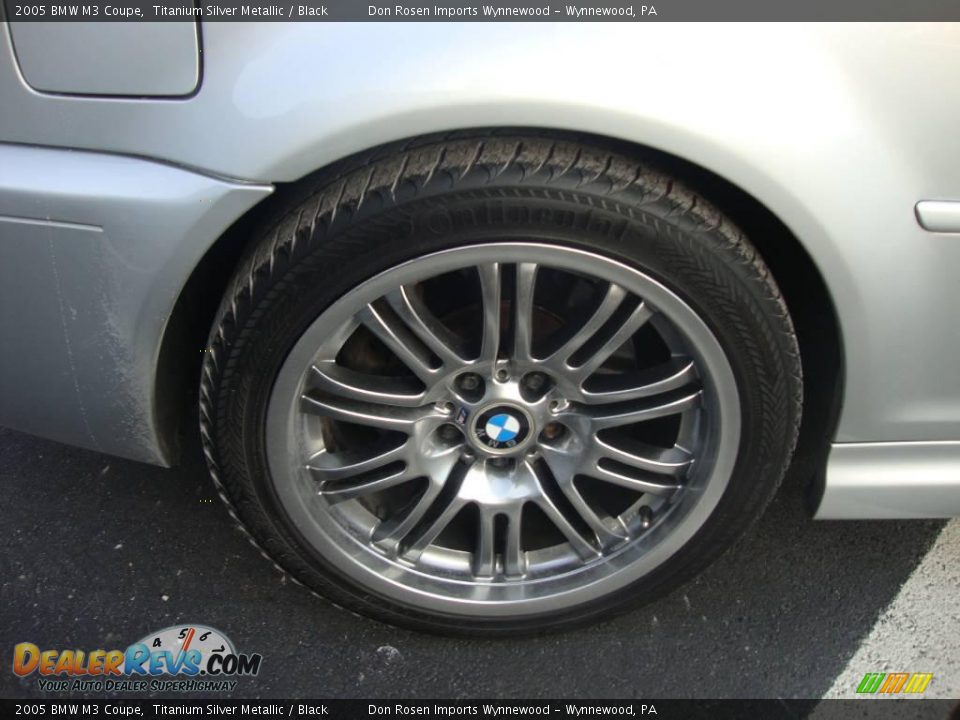 2005 BMW M3 Coupe Titanium Silver Metallic / Black Photo #25