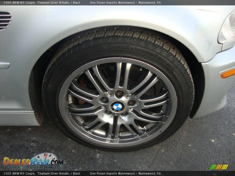 2005 BMW M3 Coupe Titanium Silver Metallic / Black Photo #26