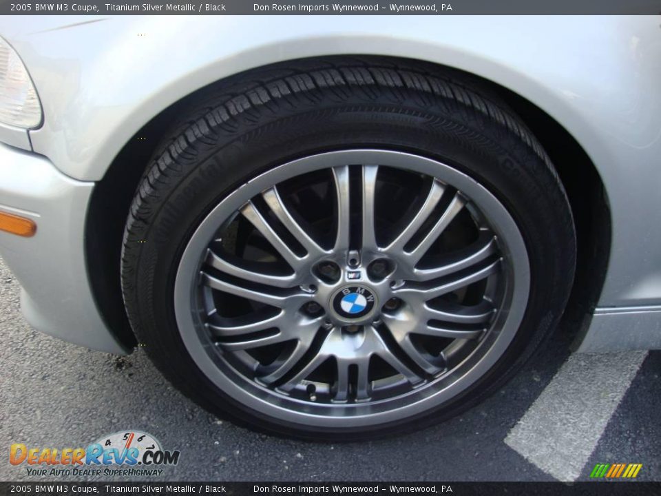 2005 BMW M3 Coupe Titanium Silver Metallic / Black Photo #27