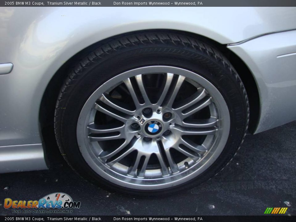 2005 BMW M3 Coupe Titanium Silver Metallic / Black Photo #28