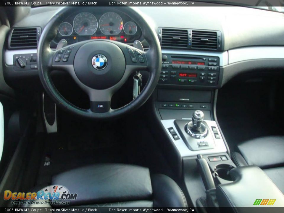 2005 BMW M3 Coupe Titanium Silver Metallic / Black Photo #30