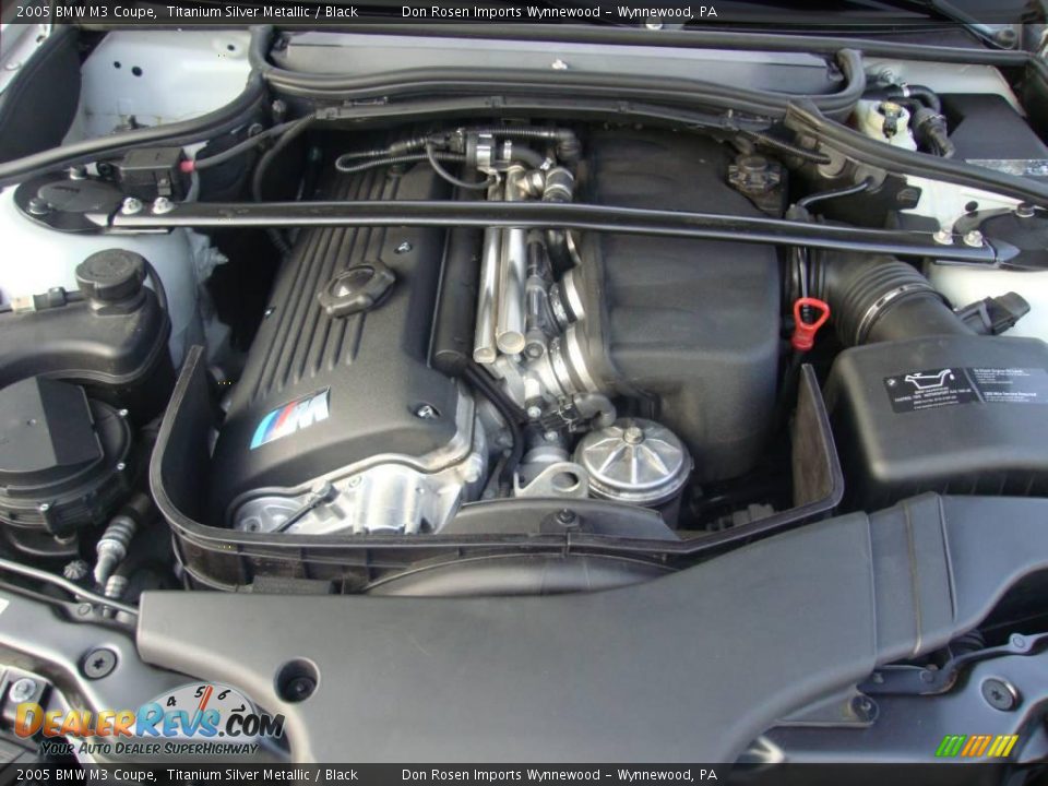 2005 BMW M3 Coupe Titanium Silver Metallic / Black Photo #34
