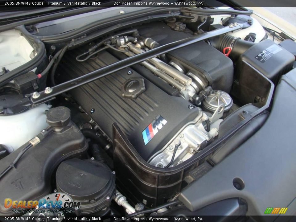 2005 BMW M3 Coupe Titanium Silver Metallic / Black Photo #35