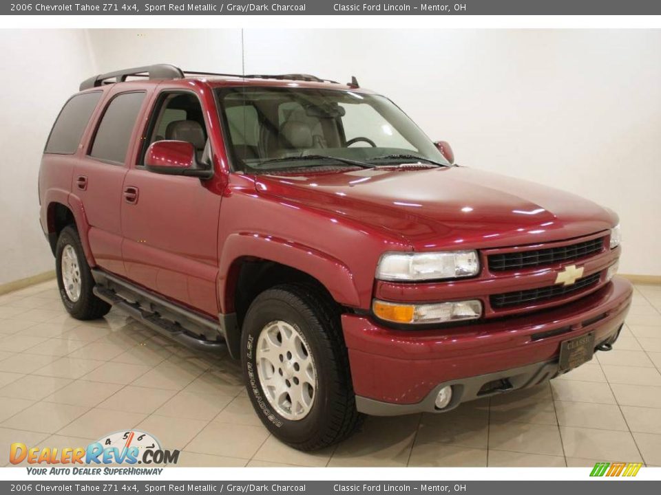 2006 Chevrolet Tahoe Z71 4x4 Sport Red Metallic / Gray/Dark Charcoal Photo #1