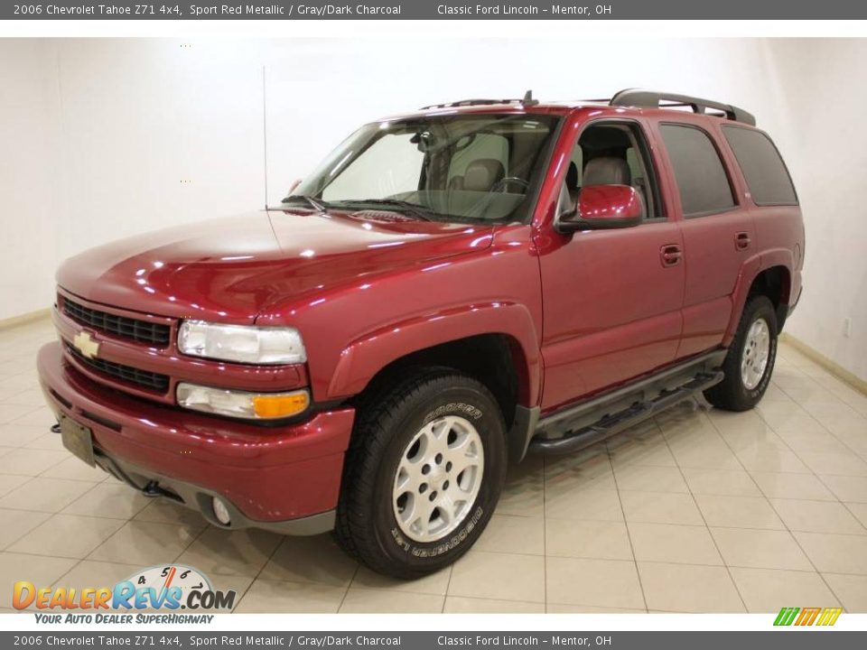 2006 Chevrolet Tahoe Z71 4x4 Sport Red Metallic / Gray/Dark Charcoal Photo #3