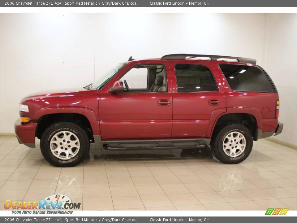 2006 Chevrolet Tahoe Z71 4x4 Sport Red Metallic / Gray/Dark Charcoal Photo #4