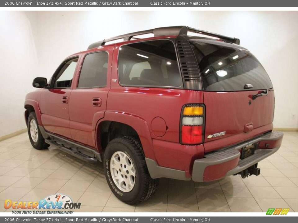 2006 Chevrolet Tahoe Z71 4x4 Sport Red Metallic / Gray/Dark Charcoal Photo #5