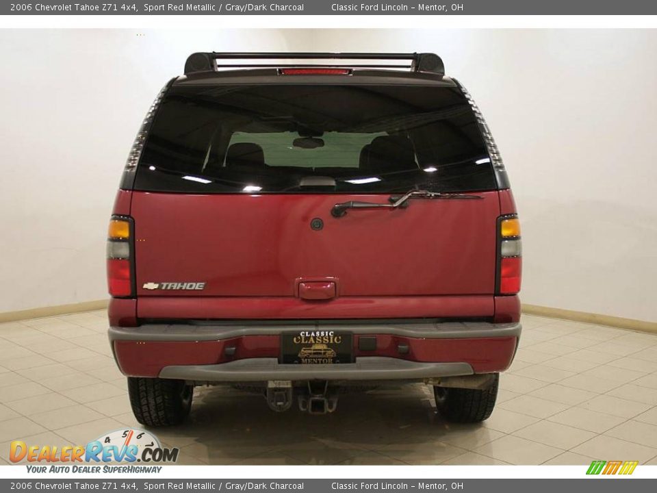 2006 Chevrolet Tahoe Z71 4x4 Sport Red Metallic / Gray/Dark Charcoal Photo #6