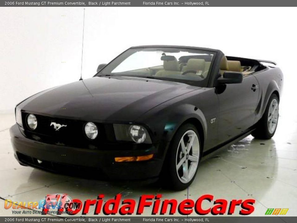 2006 Ford Mustang GT Premium Convertible Black / Light Parchment Photo #1