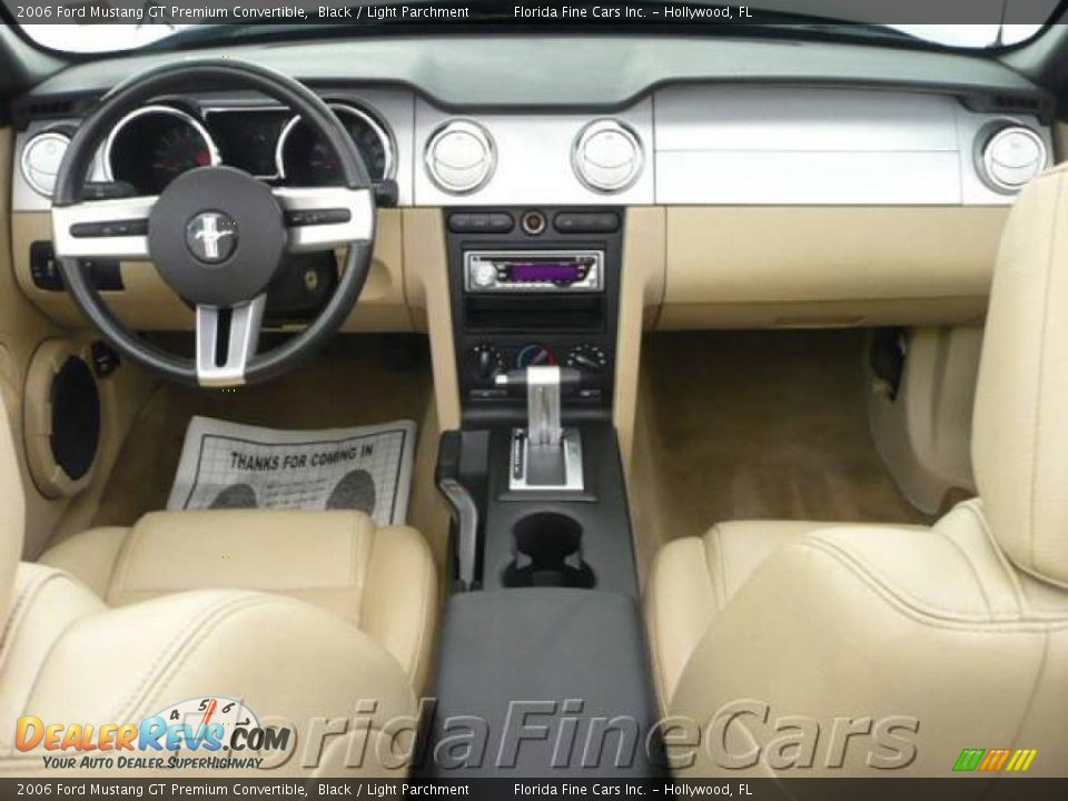 2006 Ford Mustang GT Premium Convertible Black / Light Parchment Photo #16
