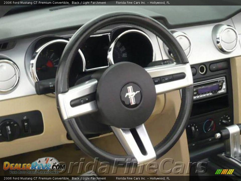 2006 Ford Mustang GT Premium Convertible Black / Light Parchment Photo #17