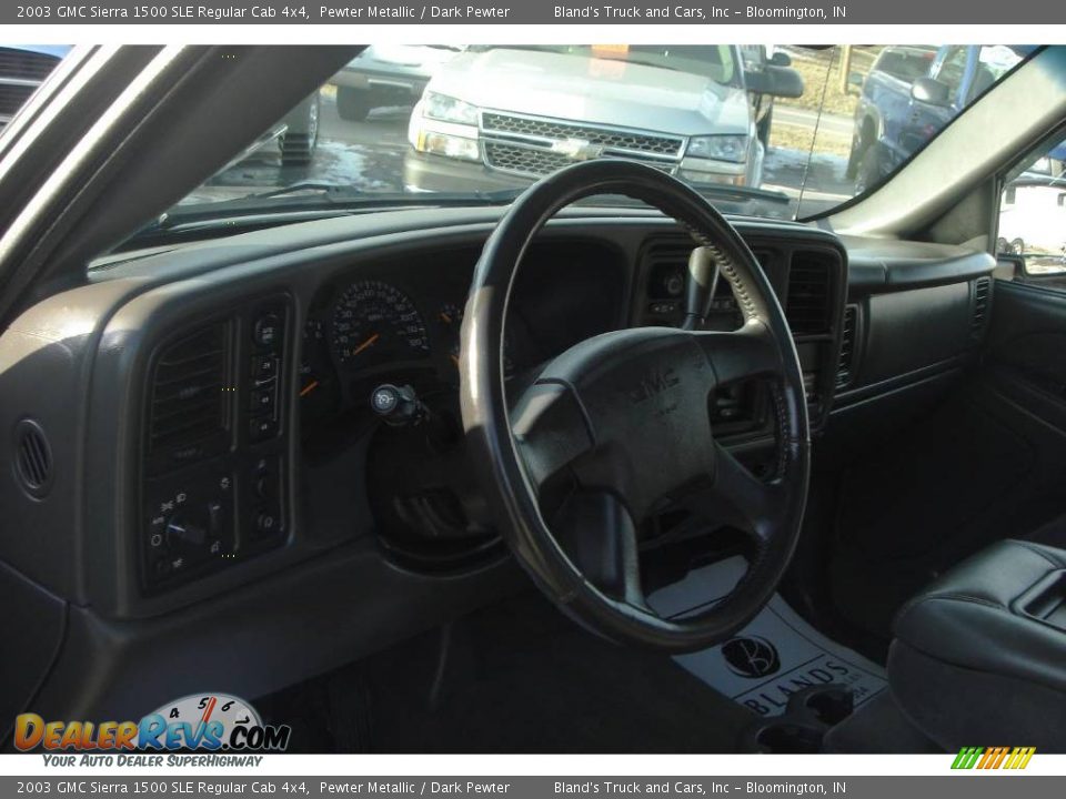 2003 GMC Sierra 1500 SLE Regular Cab 4x4 Pewter Metallic / Dark Pewter Photo #5