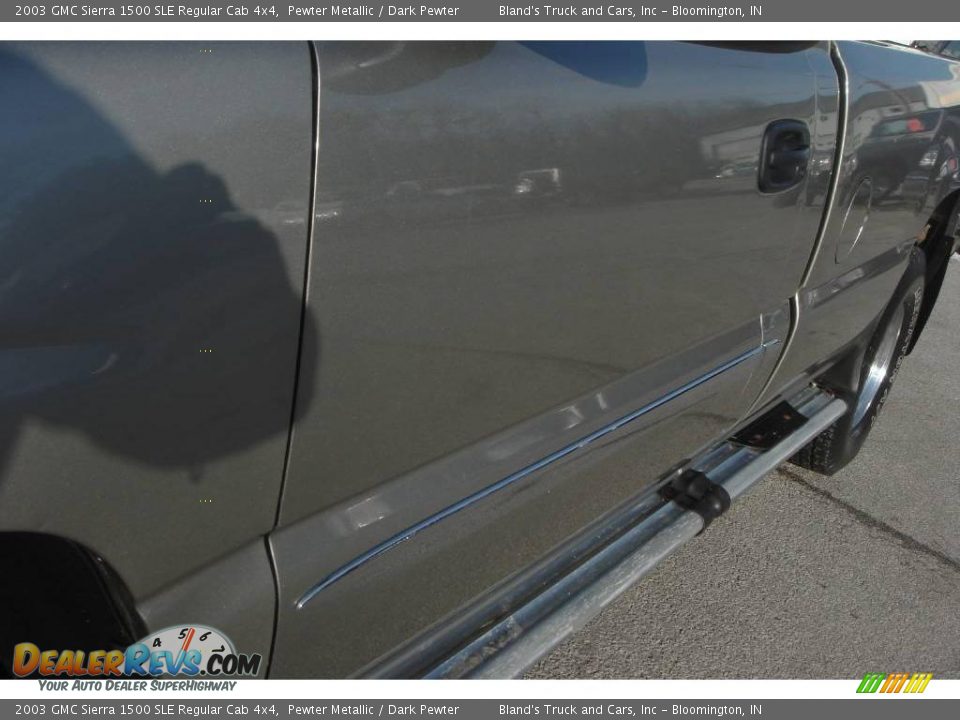 2003 GMC Sierra 1500 SLE Regular Cab 4x4 Pewter Metallic / Dark Pewter Photo #11