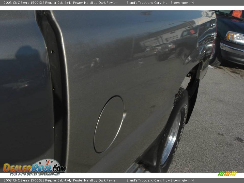 2003 GMC Sierra 1500 SLE Regular Cab 4x4 Pewter Metallic / Dark Pewter Photo #13