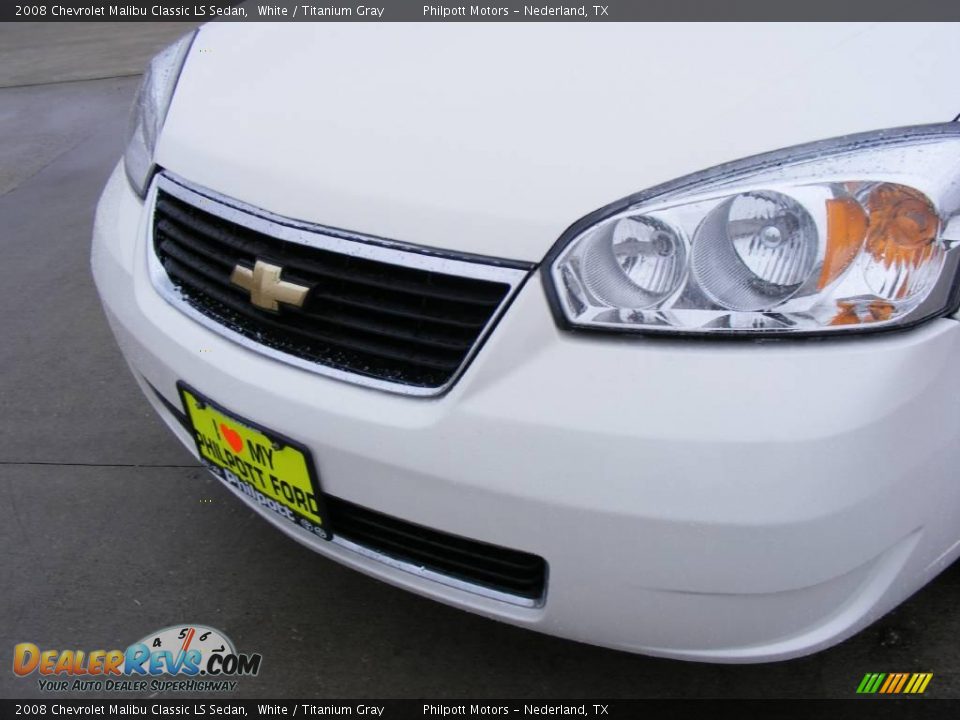 2008 Chevrolet Malibu Classic LS Sedan White / Titanium Gray Photo #11