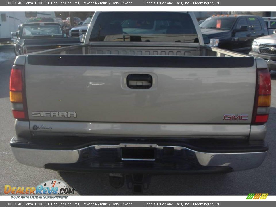 2003 GMC Sierra 1500 SLE Regular Cab 4x4 Pewter Metallic / Dark Pewter Photo #16