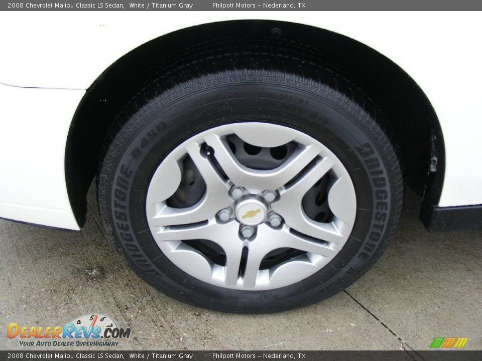 2008 Chevrolet Malibu Classic LS Sedan White / Titanium Gray Photo #12