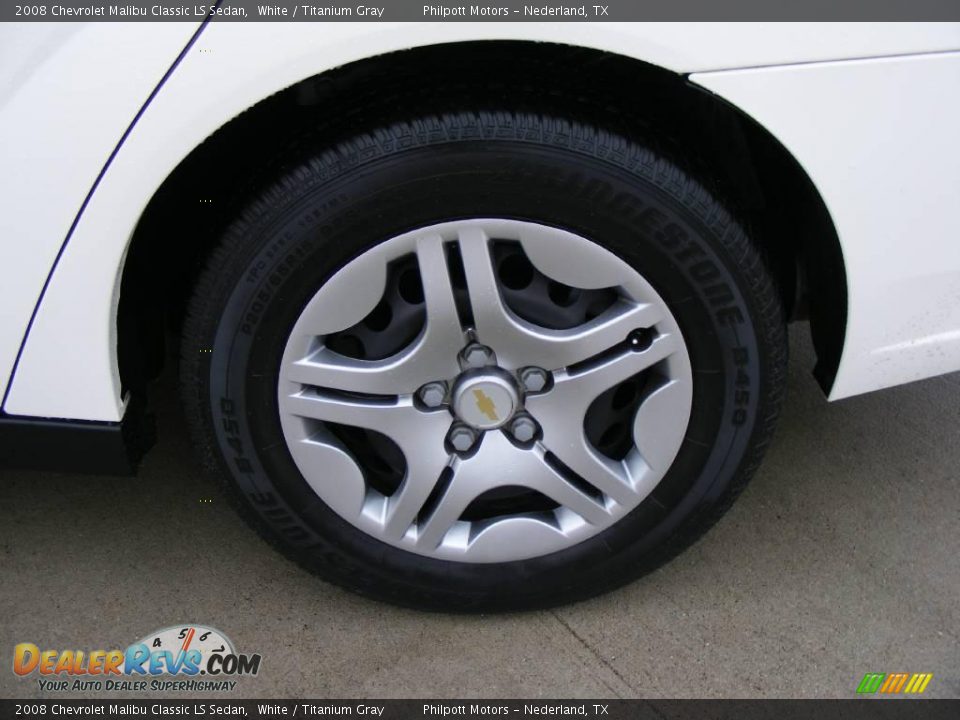 2008 Chevrolet Malibu Classic LS Sedan White / Titanium Gray Photo #13