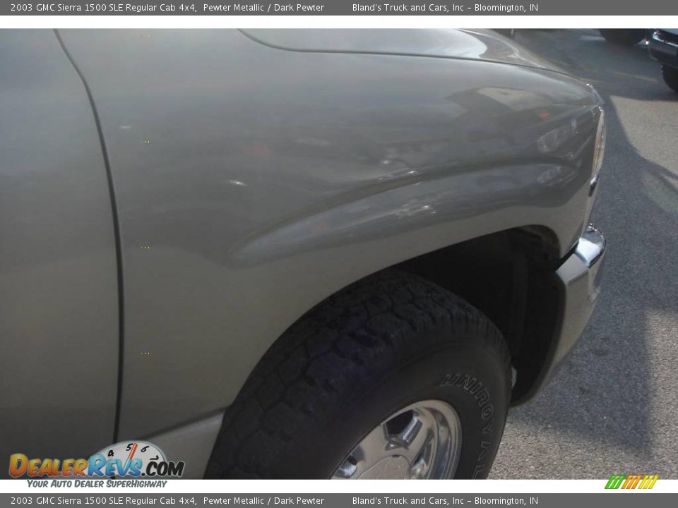 2003 GMC Sierra 1500 SLE Regular Cab 4x4 Pewter Metallic / Dark Pewter Photo #20