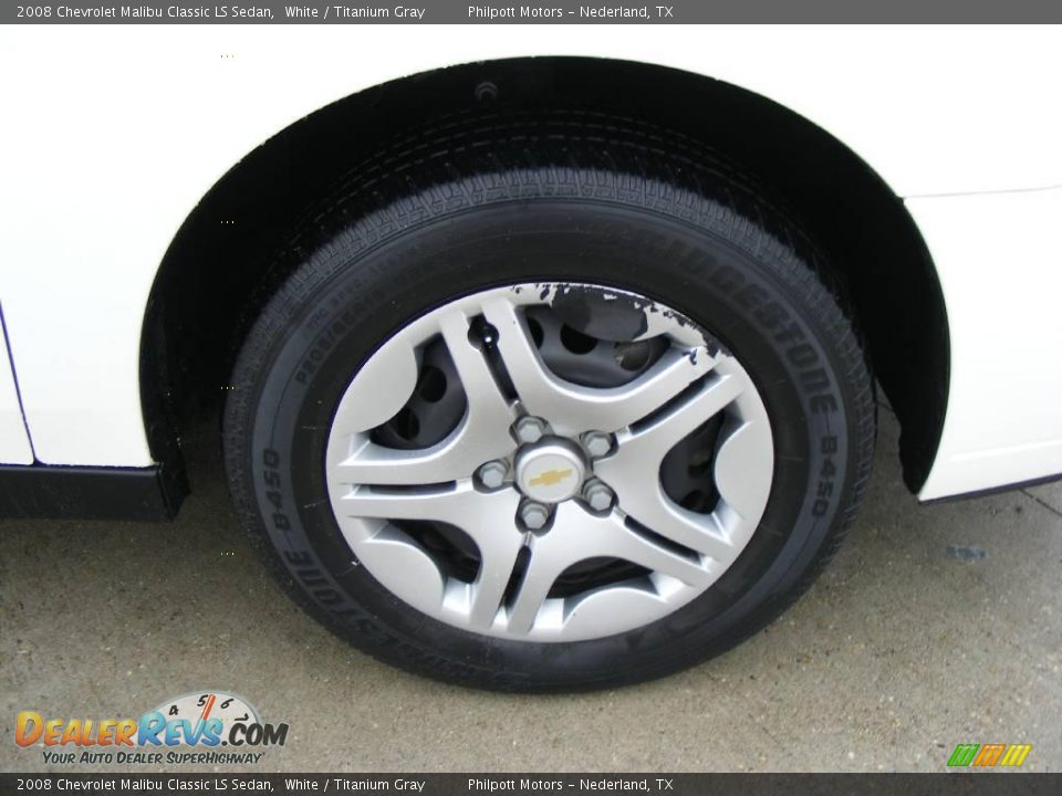 2008 Chevrolet Malibu Classic LS Sedan White / Titanium Gray Photo #15